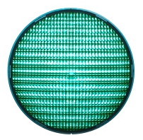 LED-enhet grön 210 mm 230 VAC