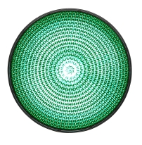 LED-enhet grön 100mm 230VAC