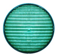 LED-enhet Grön 210mm LED 42VAC dimbar